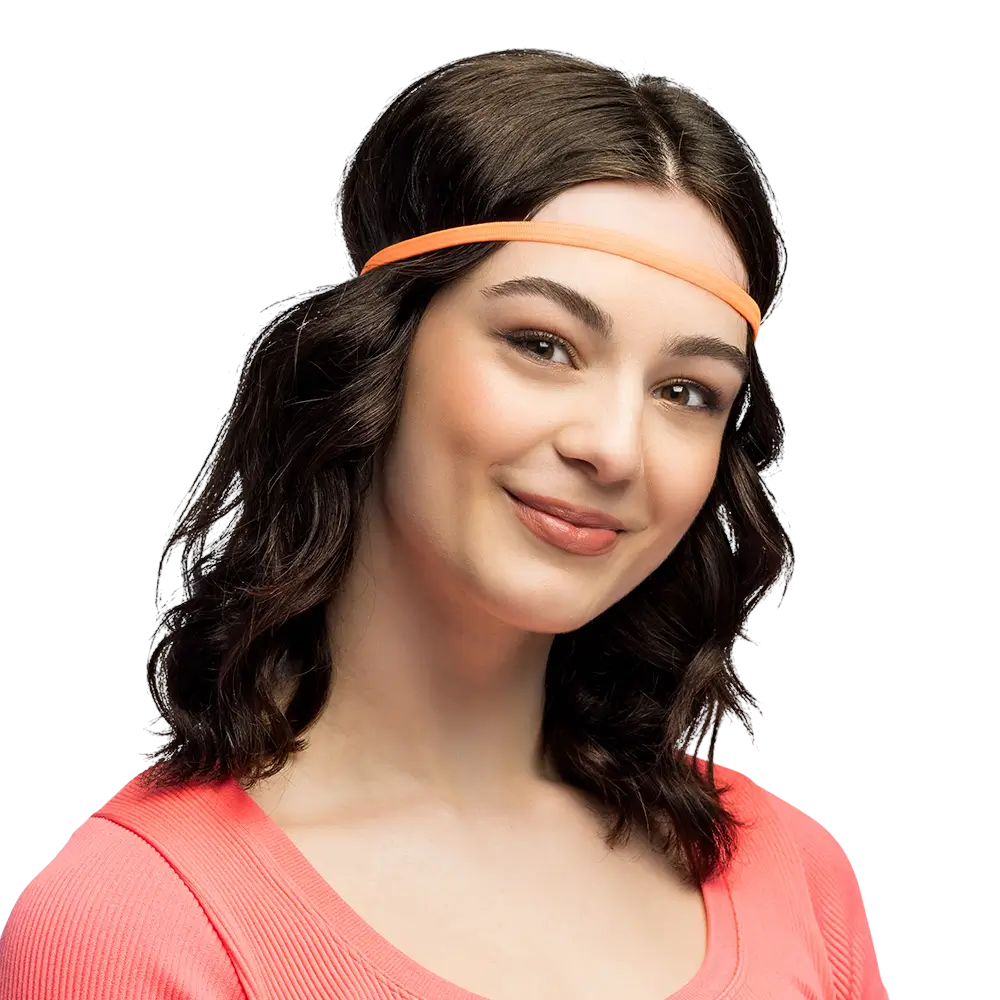 4 diademas elásticas de neón