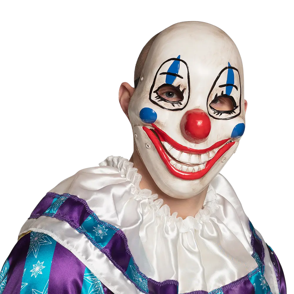 Máscara desmontable de payaso terrorífico