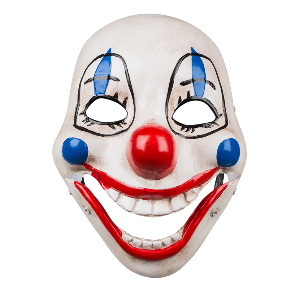 Máscara desmontable de payaso terrorífico