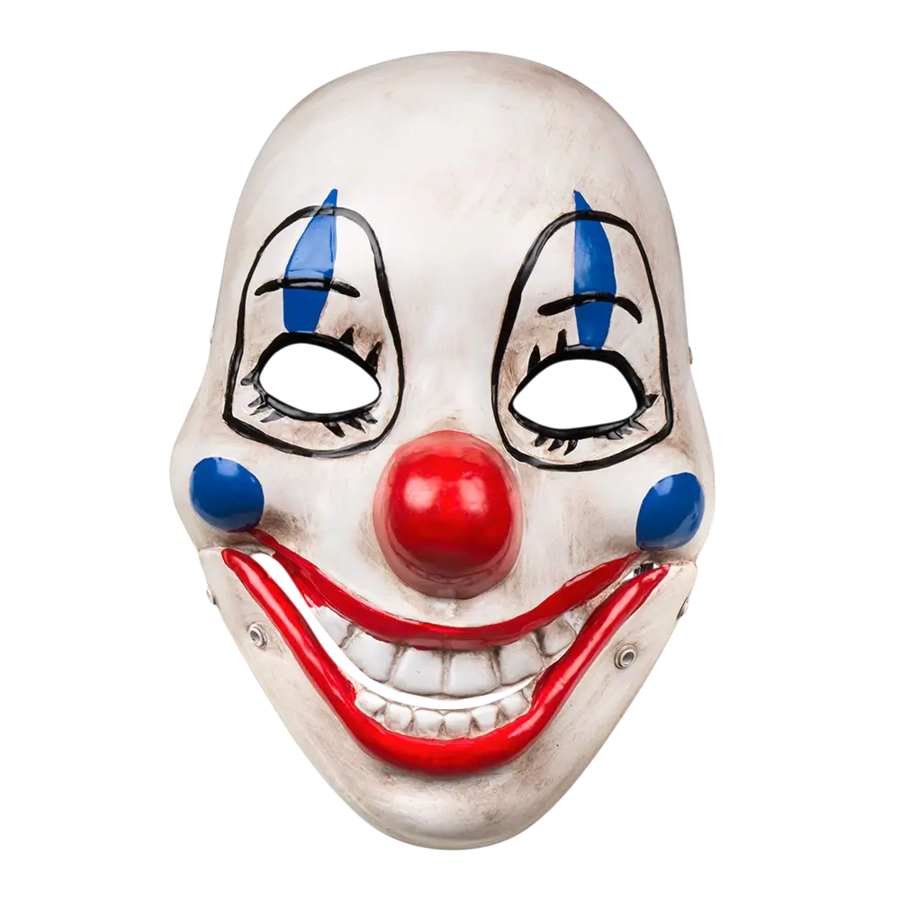 Máscara desmontable de payaso terrorífico