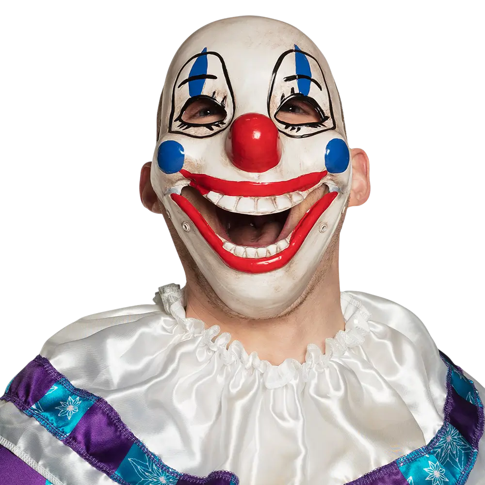 Máscara desmontable de payaso terrorífico