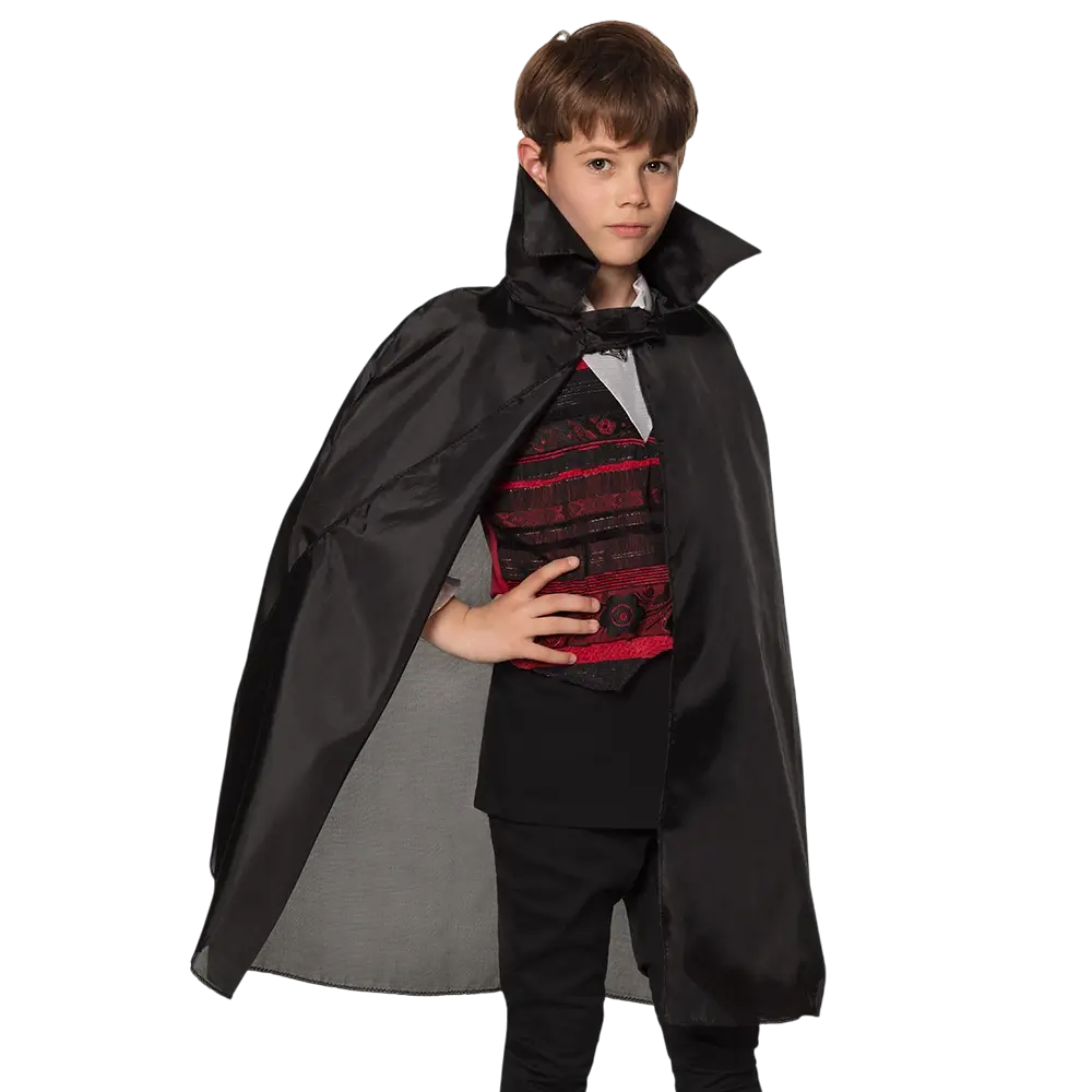 Capa de vampiro negra - niño