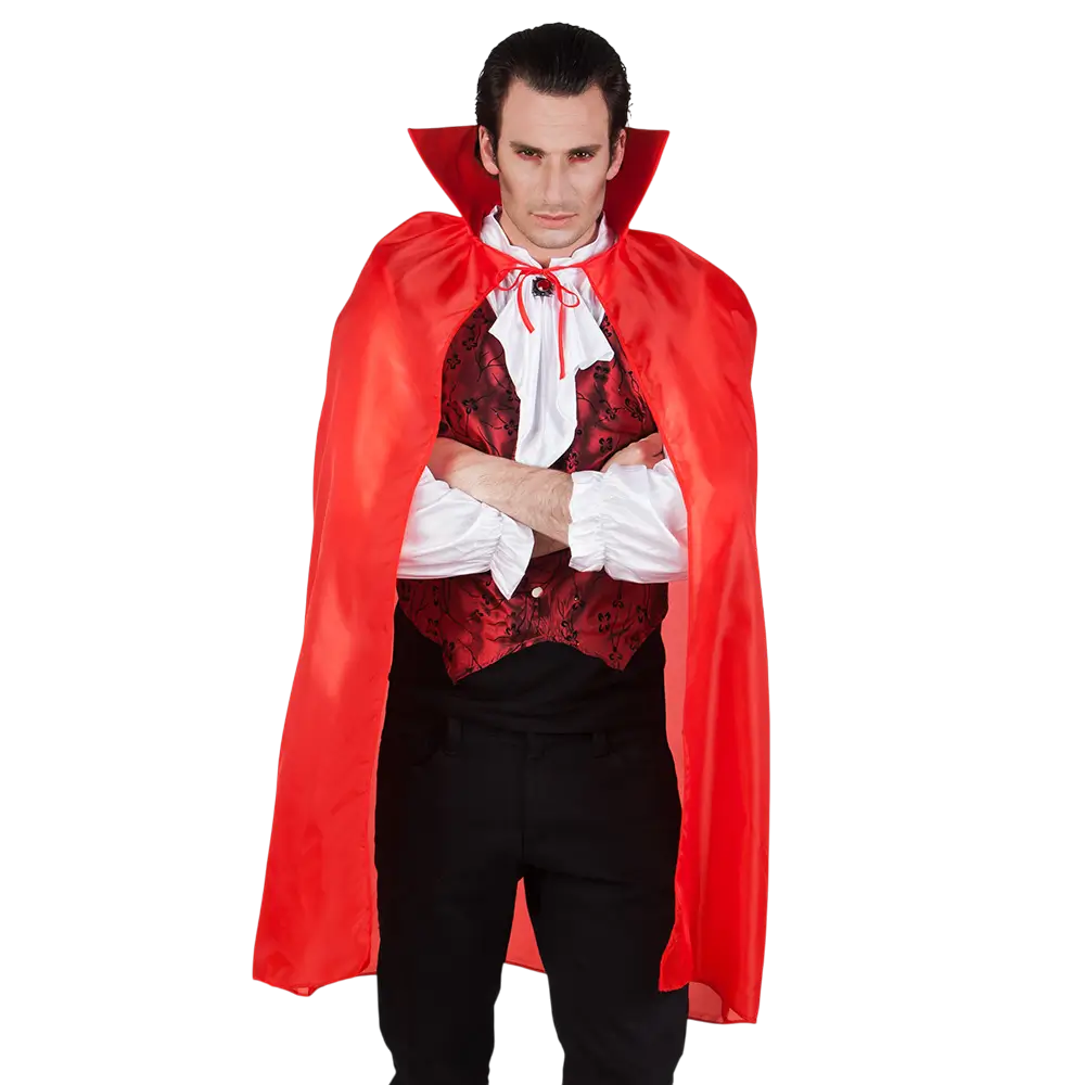 Capa roja de vampiro para adulto