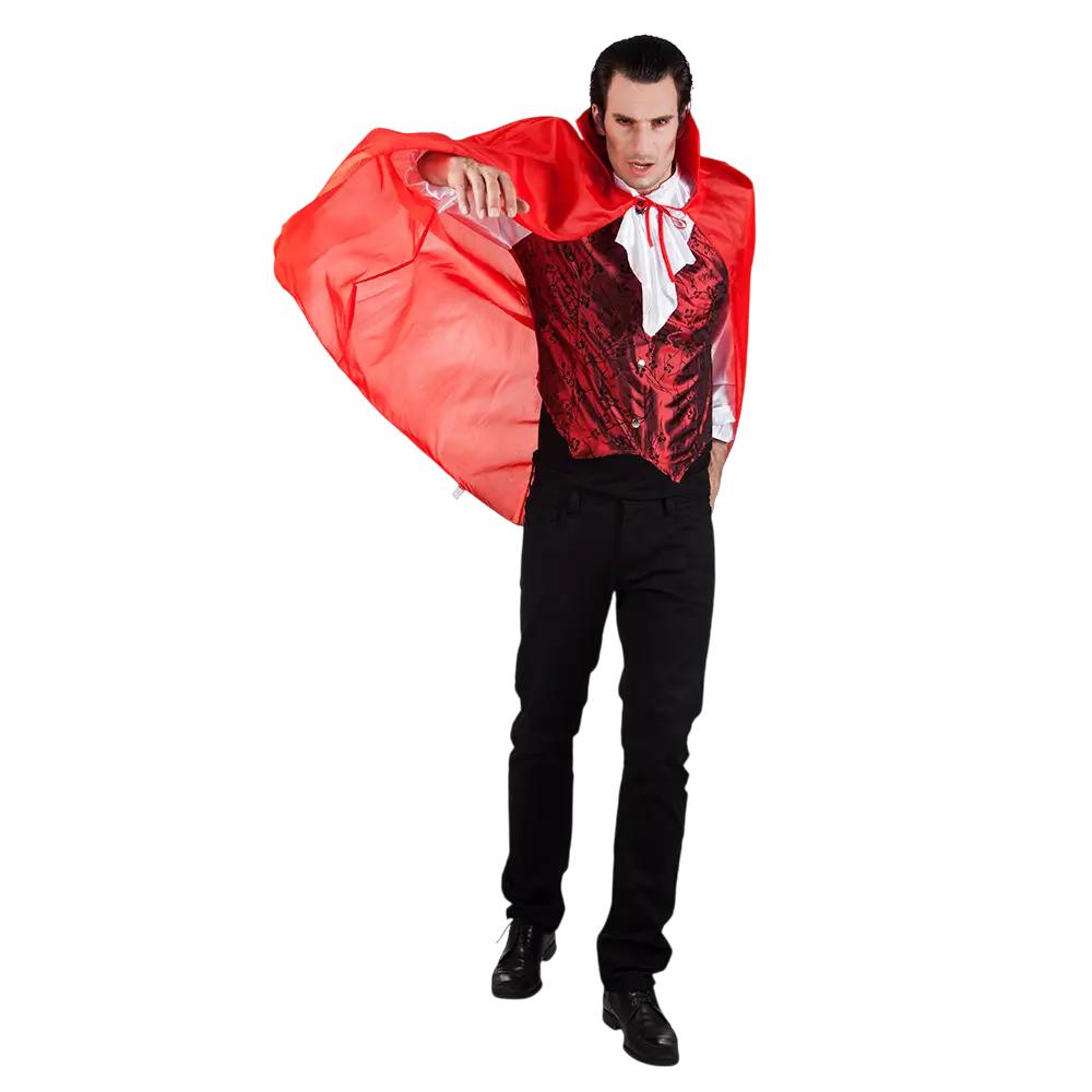 Capa roja de vampiro para adulto
