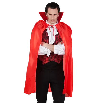 Capa roja de vampiro para adulto