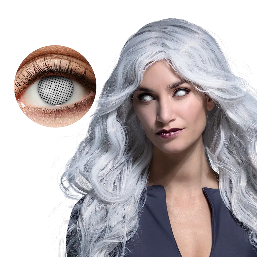 Lentillas de Halloween blanco místico 12 meses