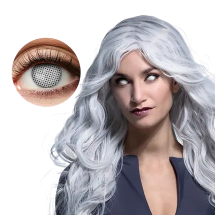 Lentillas de Halloween blanco místico 12 meses