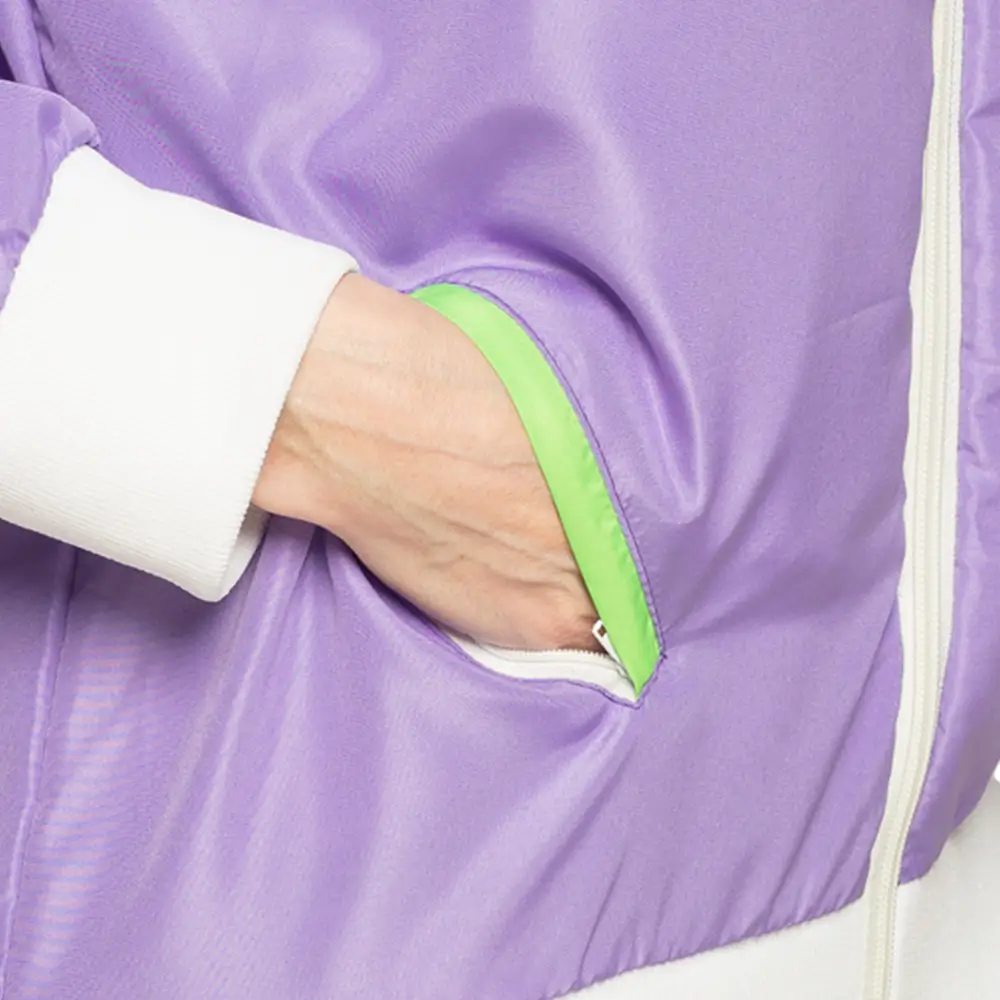 Chándal disfraz retro morado neón para hombre - XL