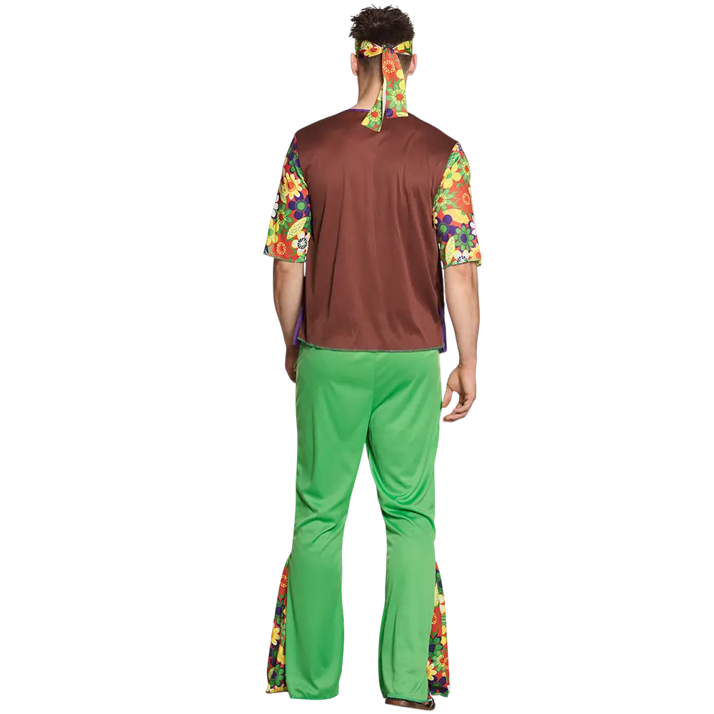 Hippie disfraz flores hombre
