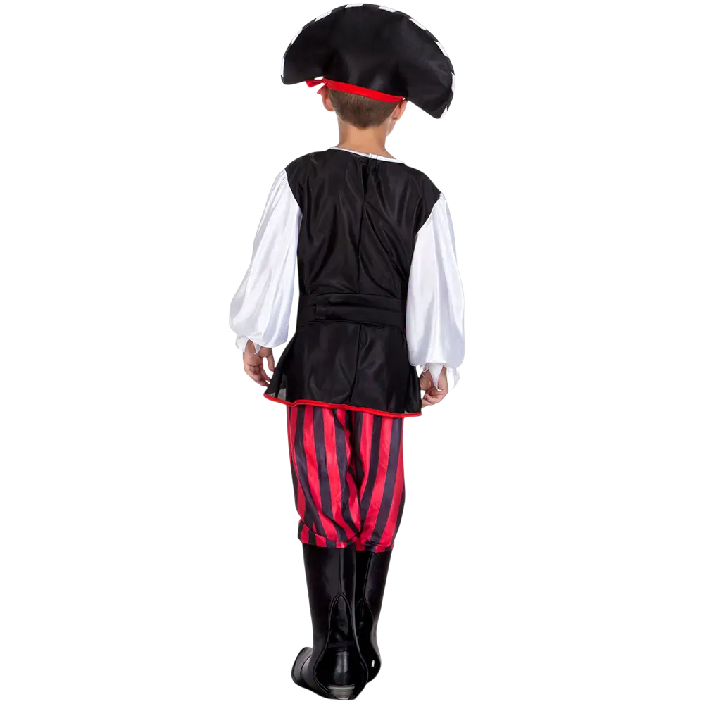 Disfraz de pirata con calavera para niño - 7-9 años