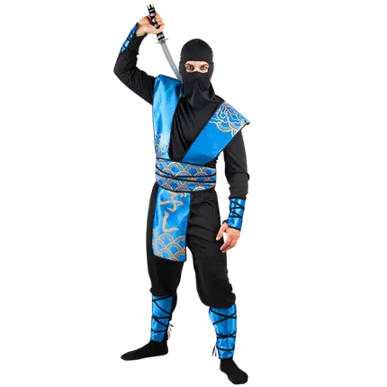 Disfraz de ninja nube azul adulto - 50/52