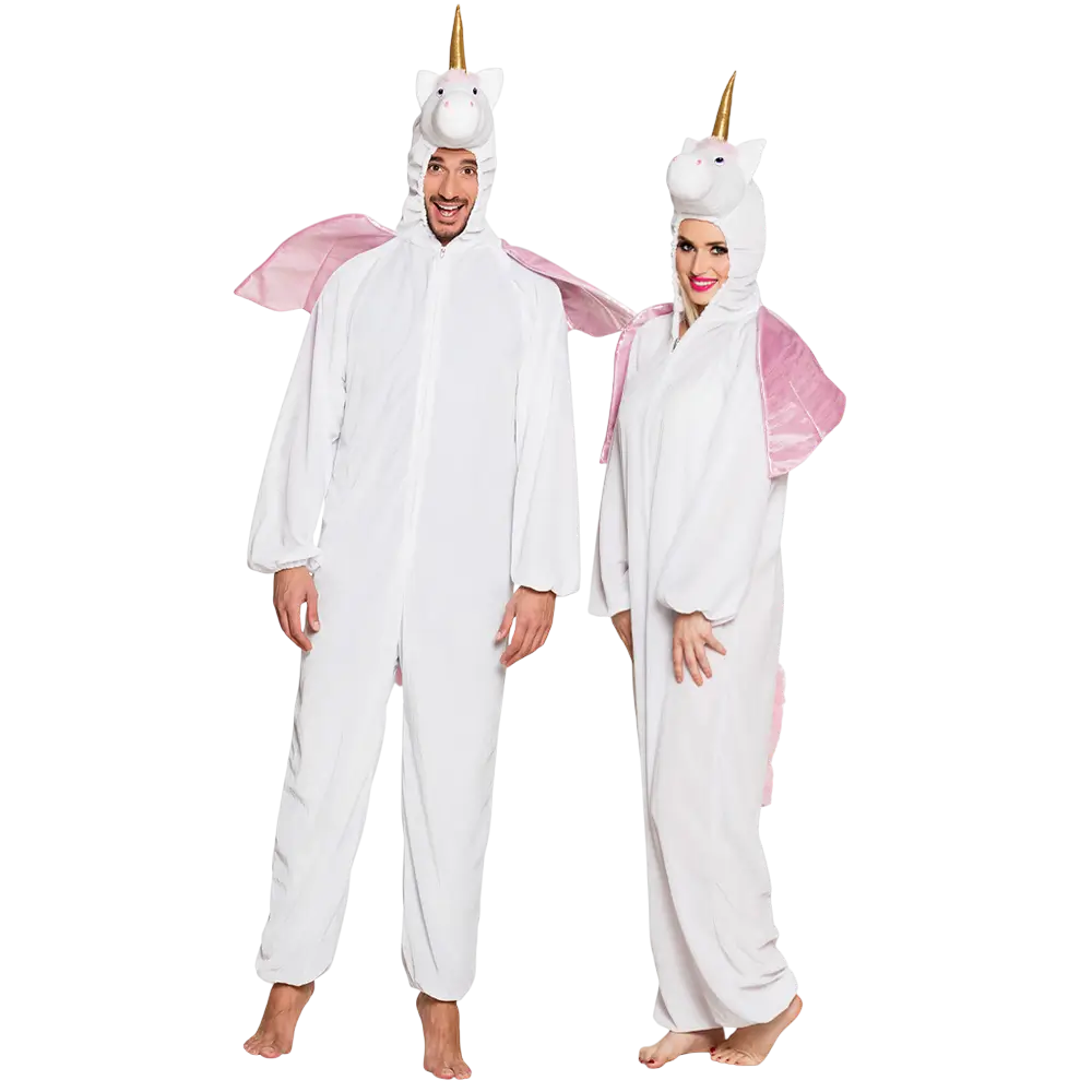 Disfraz de peluche de unicornio para adulto