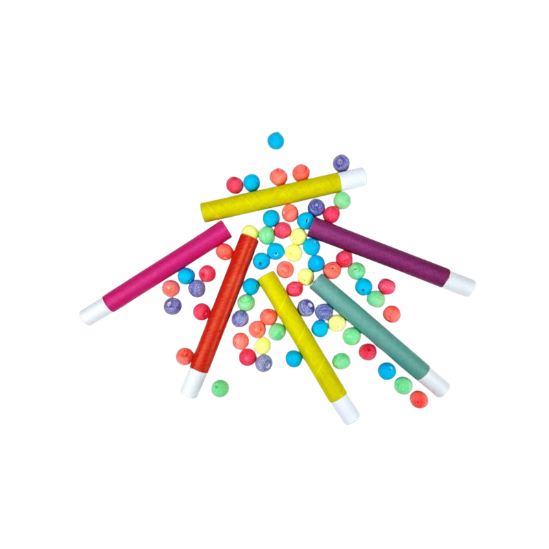12 cerbatanas multicolores