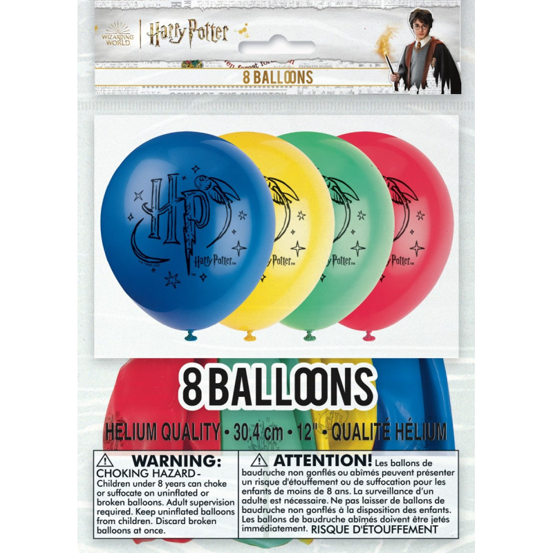 8 globos de látex de Harry Potter