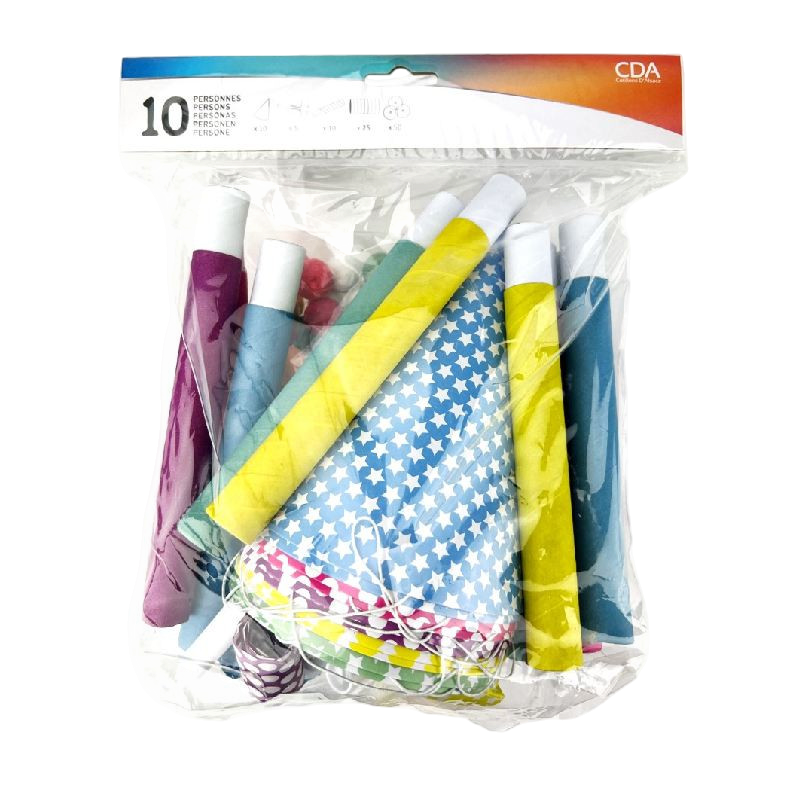 Kit de fiesta de Nochevieja para 10 personas