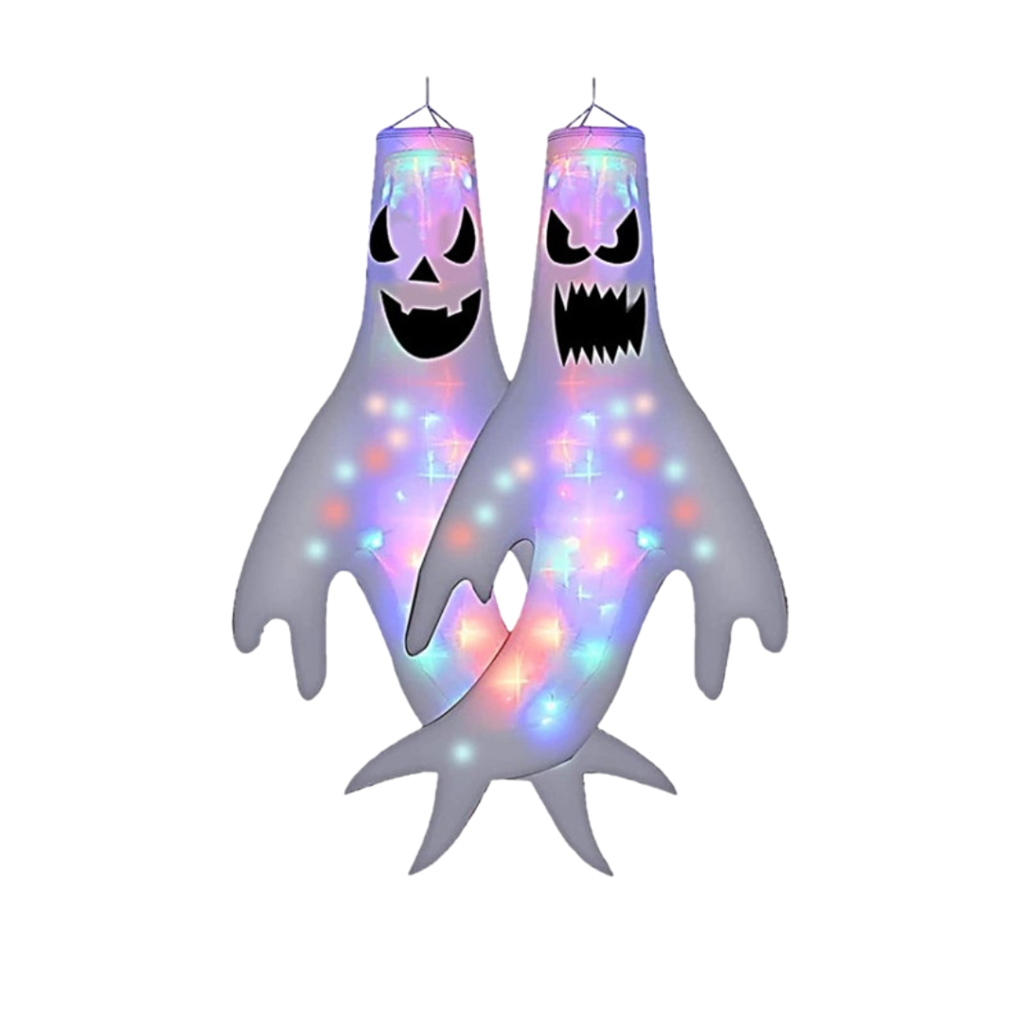 Fantasma colgante LED 120 x 63 cm 2 diseños surtidos incl. pilas