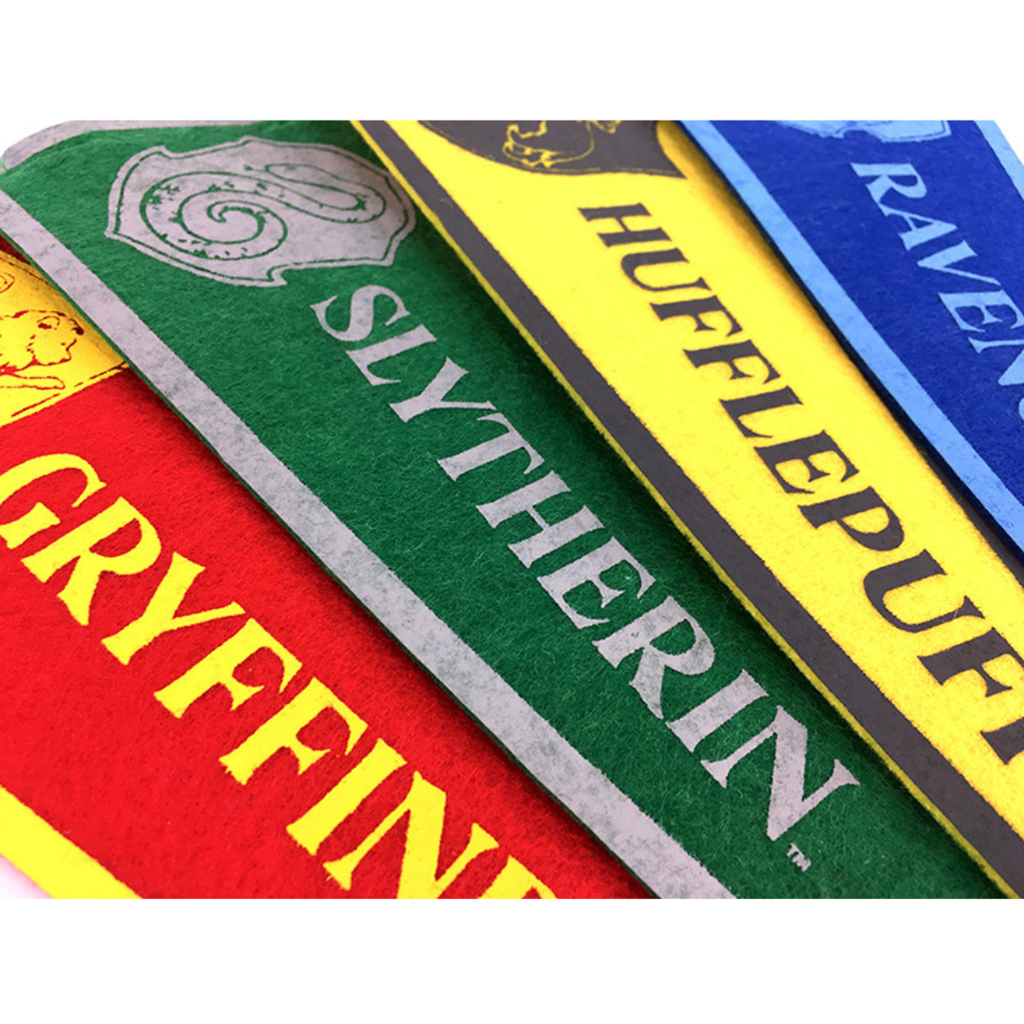 4 banderolas de tela de Harry Potter para colgar