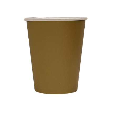25 vasos de cartón dorado - 20 CL