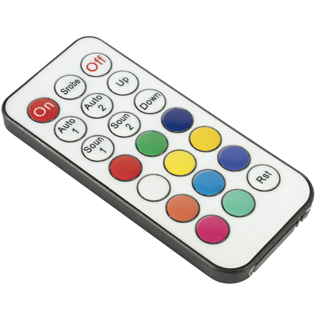 Proyector PAR EXTRA-PLAT - 18 Leds RGB 1W (6 rojo, 6 verde, 6 azul) - Ibiza light