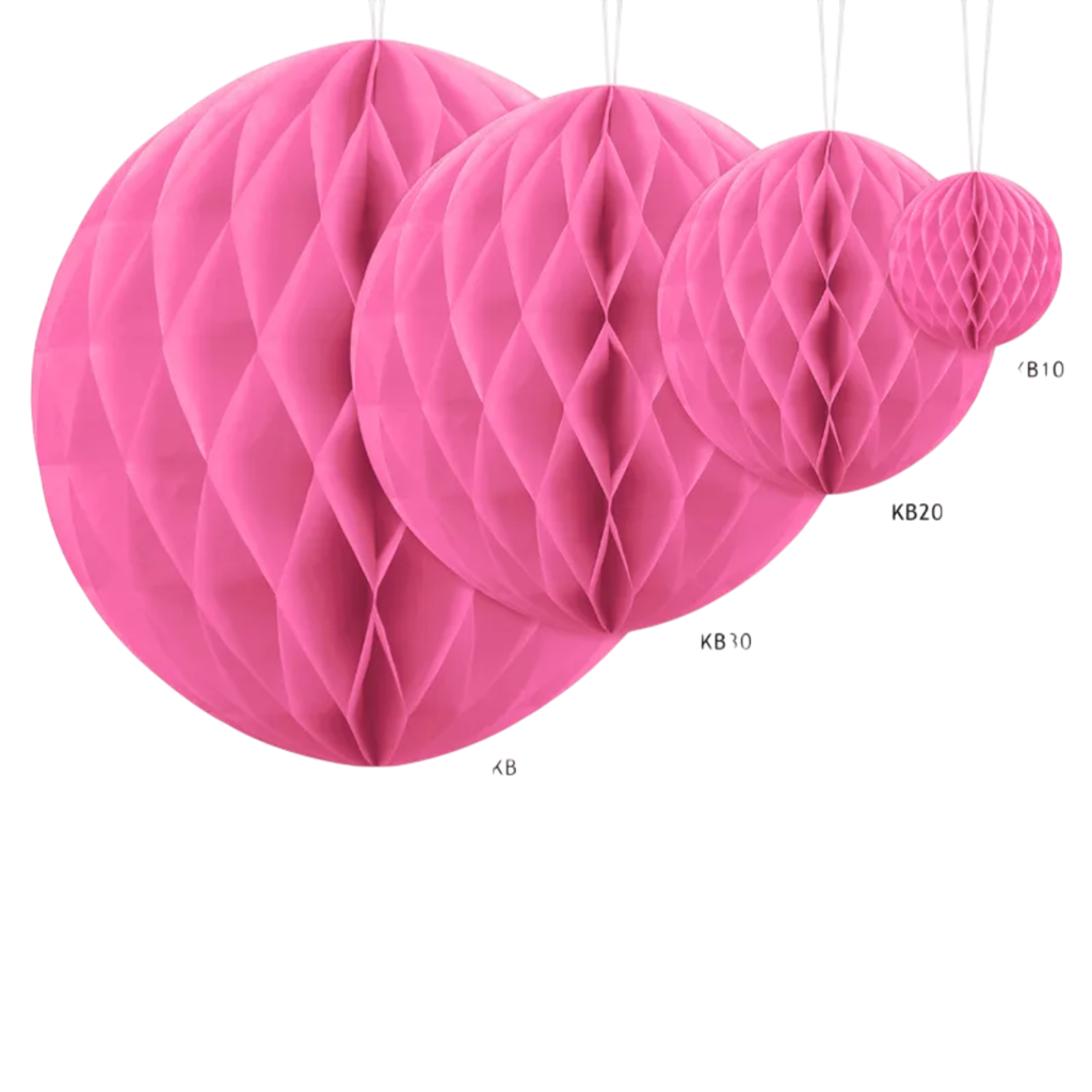 Bola de nido de abeja rosa - 10 cm