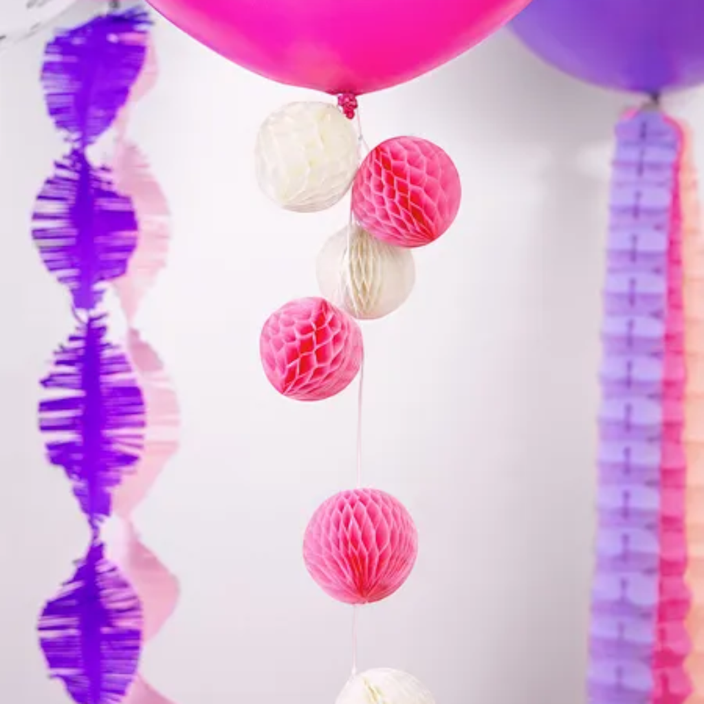 Bola de nido de abeja rosa - 10 cm
