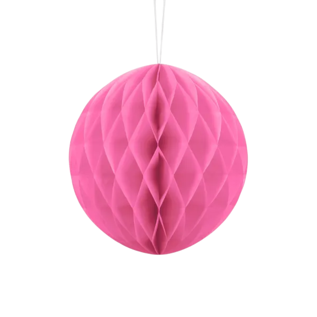 Bola de nido de abeja rosa - 20 cm