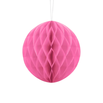 Bola de nido de abeja rosa - 20 cm