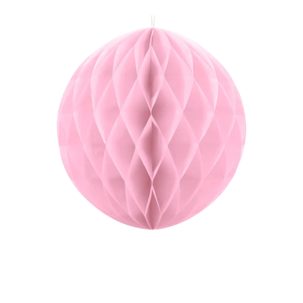 Bola de nido de abeja rosa claro - 20 cm