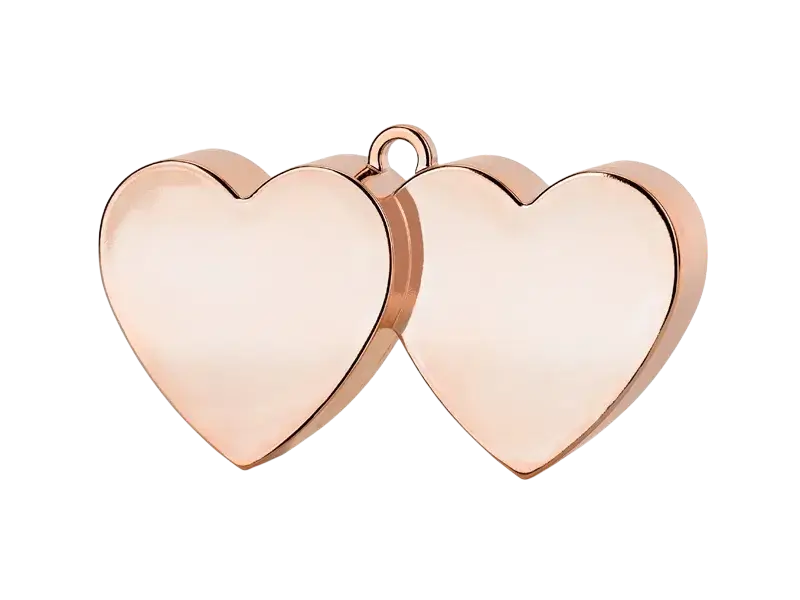Peso globo Corazones, oro rosa