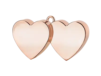 Peso globo Corazones, oro rosa