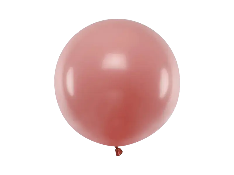 Globo redondo de 60 cm, rosa pastel salvaje