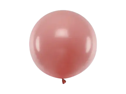 Globo redondo de 60 cm, rosa pastel salvaje