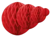 Bola de papel, roja, 20 cm