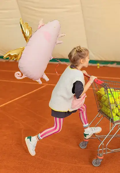 Globo de cerdo alado rosa, 72 x 46 cm