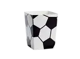 6 botes de palomitas de fútbol