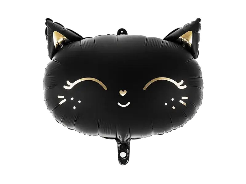 Bola de aluminio gato negro
