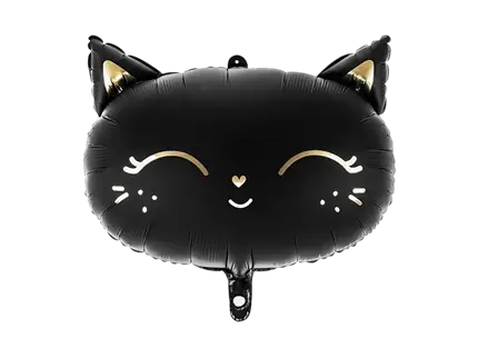 Bola de aluminio gato negro