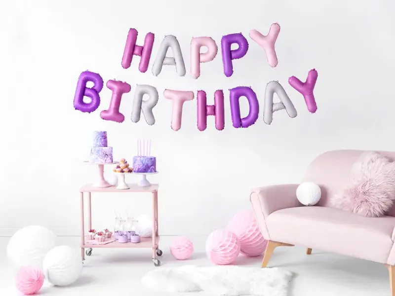 Globo Feliz Cumpleaños Rosa
