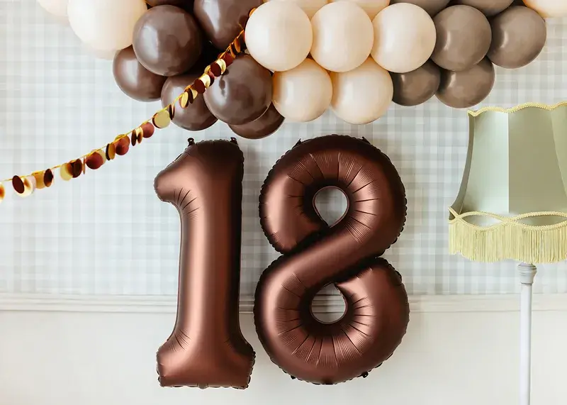 50 globos de látex cappucino