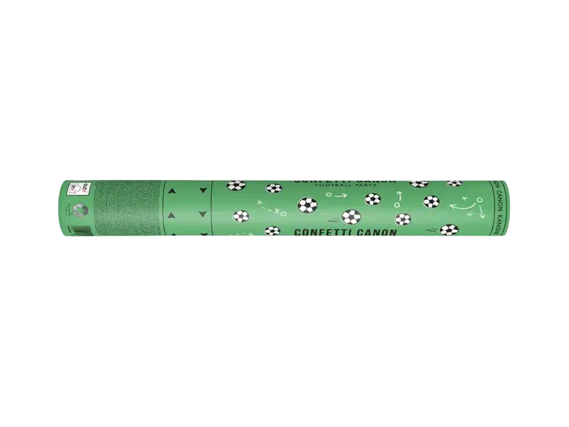 Cañón de confeti de fútbol