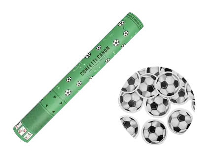 Cañón de confeti de fútbol