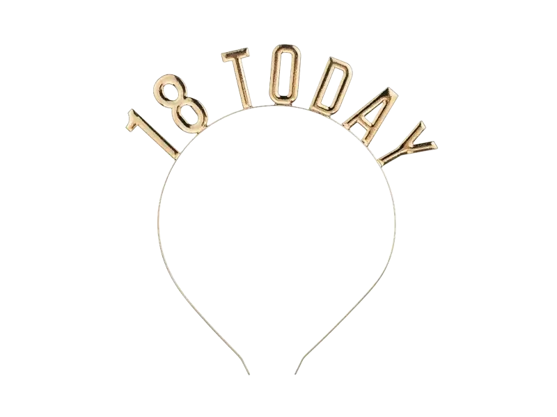 Diadema dorada 18 años
