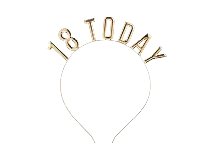 Diadema dorada 18 años