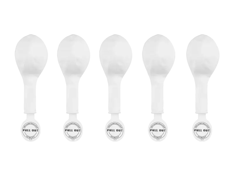 5 Globos led blancos