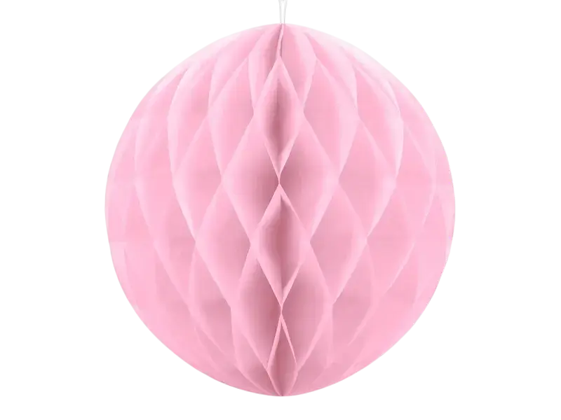 Bola de nido de abeja rosa claro - 30 cm