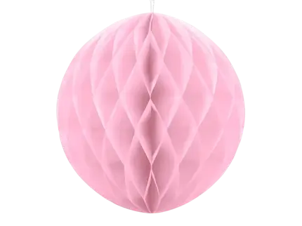 Bola de nido de abeja rosa claro - 30 cm