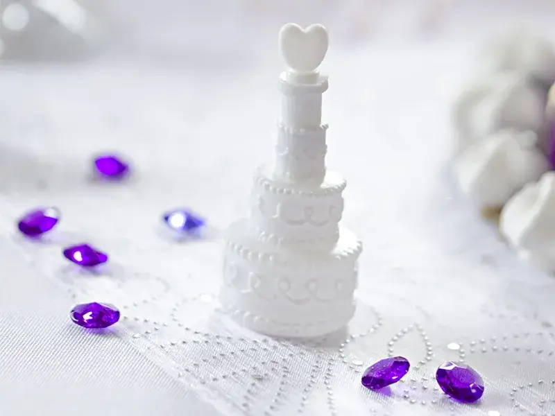 24 Tubos de pompas de jabón tarta de boda