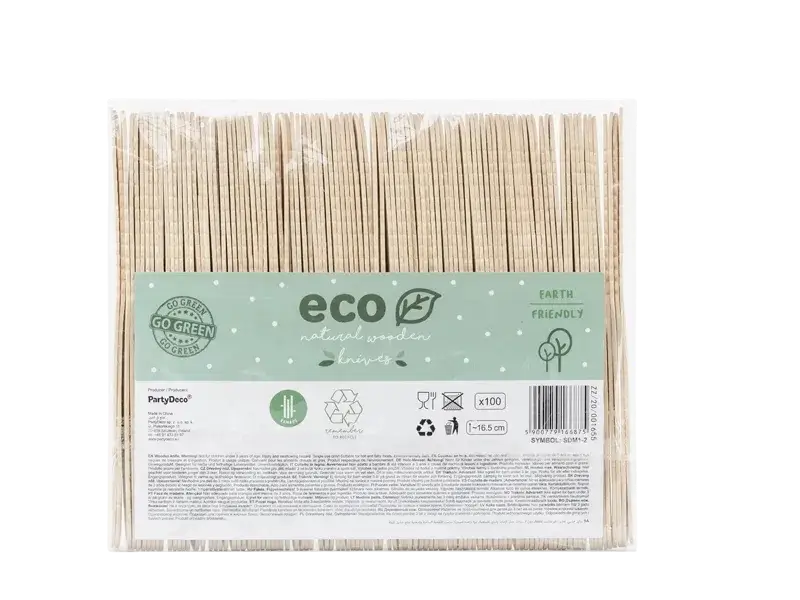 100 cuchillos de madera