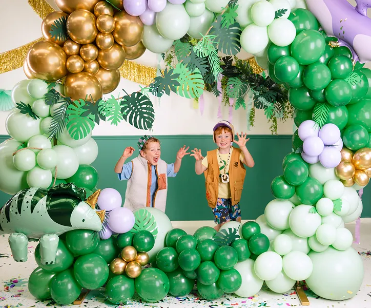 50 globos lilas