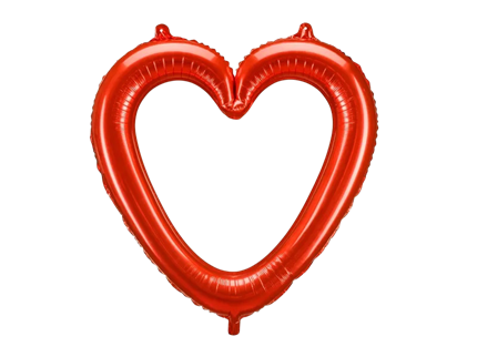 Globo de aluminio corazón rojo